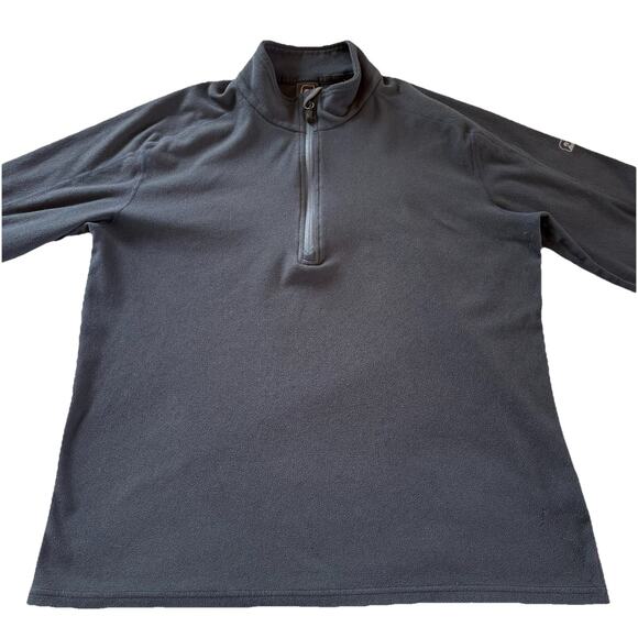 Eastern Mountain Sports EMS Women’s Sz Medium Gray-Blue Fleece Polartec 1/4 Zip - Picture 4 of 13